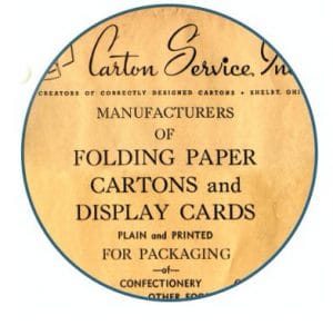 Start of folding carton operation