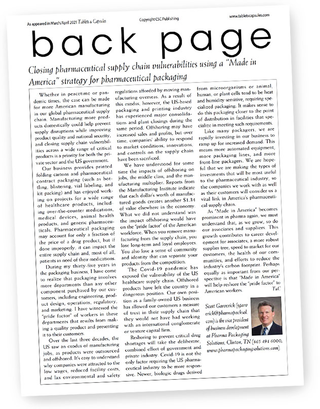 Pharma Packaging Solutions